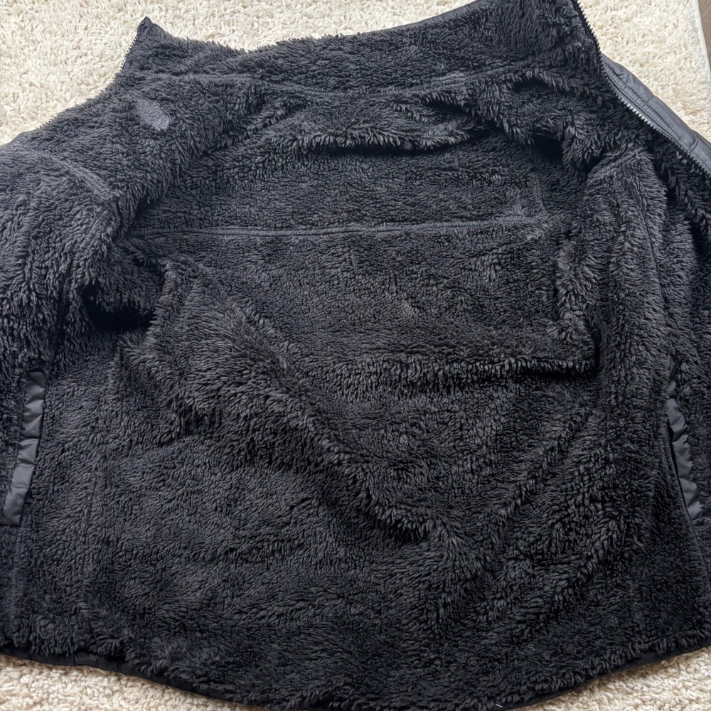 The North Face Reversible Chimborazo Jacket Boys XL 18/20 Black Fleece Lined - Picture 9 of 13